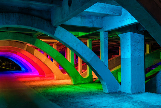 Underpass rainbow