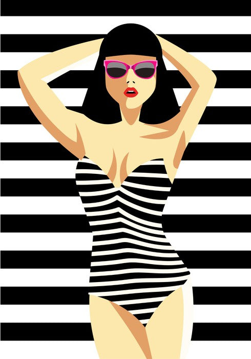 Swimsuit stripes