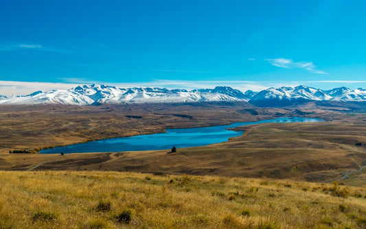 Below the mountains