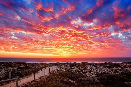 Sunset over the Indian Ocean