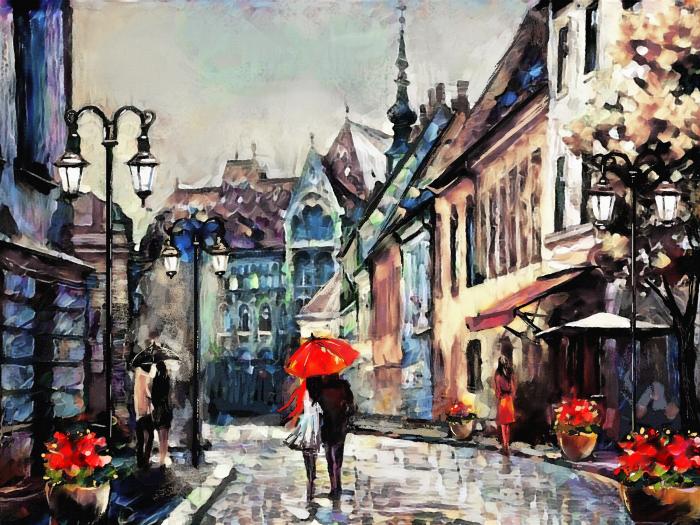 Umbrellas in Budapest