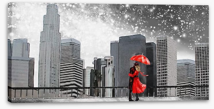 The lady in red