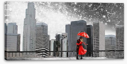 The lady in red