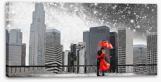 The lady in red