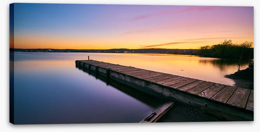 Duluth jetty dusk