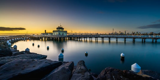 Twilight at St Kilda pier