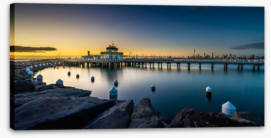 Twilight at St Kilda pier