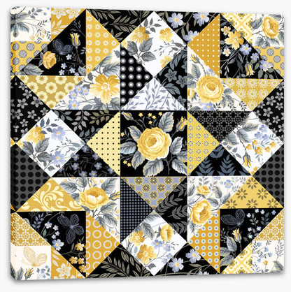 Yellow rose patchwork