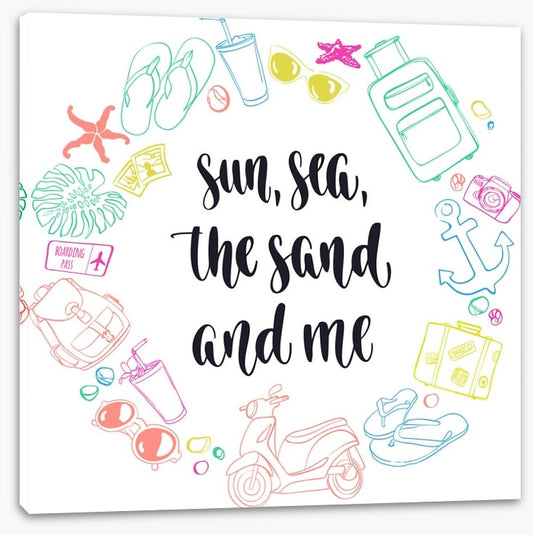 The sand and me