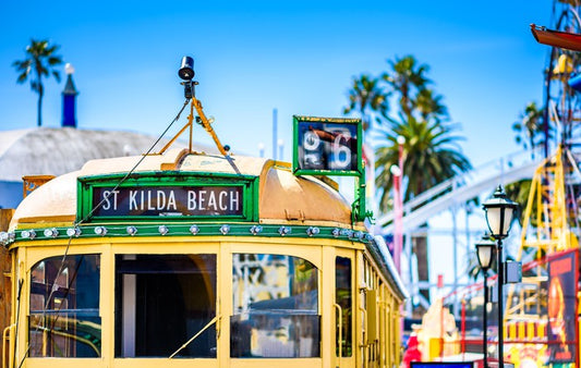 To St Kilda Beach