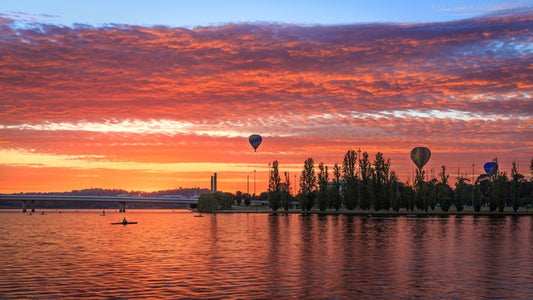 Balloons at sunrise