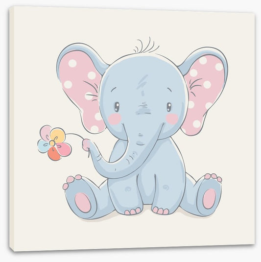 Rainbow flower elephant