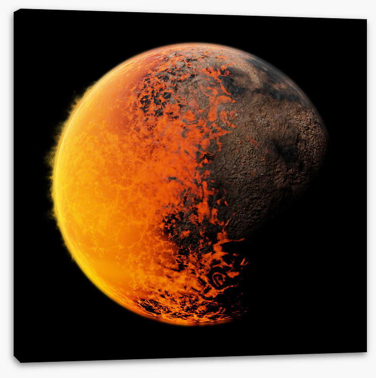 Molten moon
