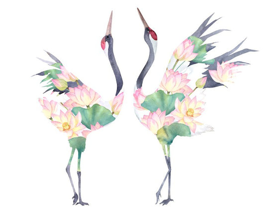 Lotus crane couple