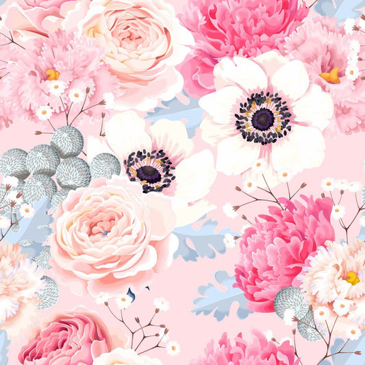 Rosy anemones