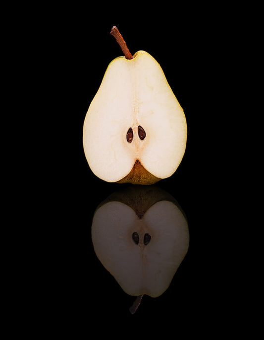 Half cut pear