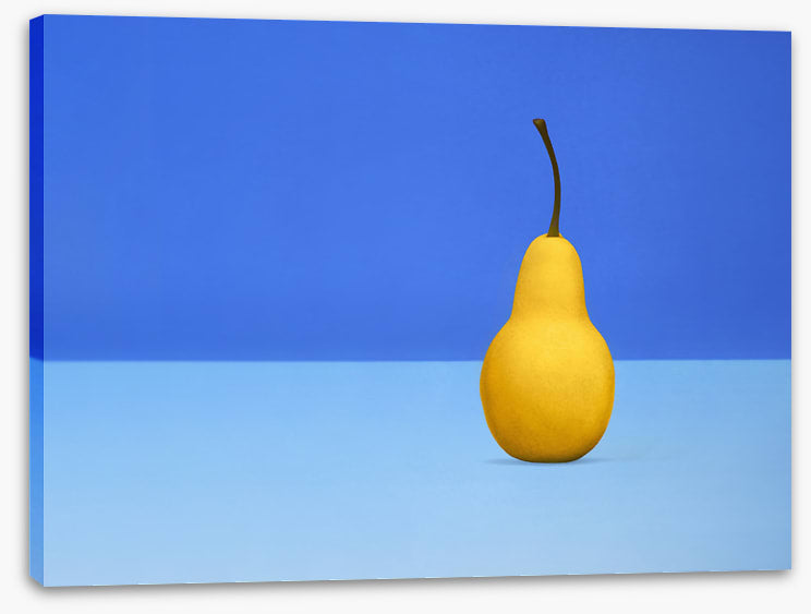 Cool blue pear
