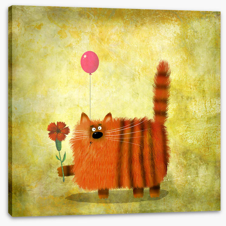Tabby cat balloon
