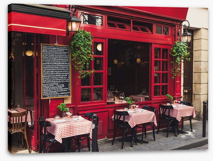 La brasserie en rouge