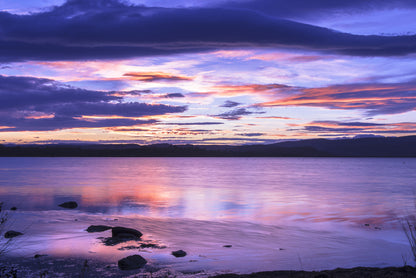 Moulting lagoon at dusk