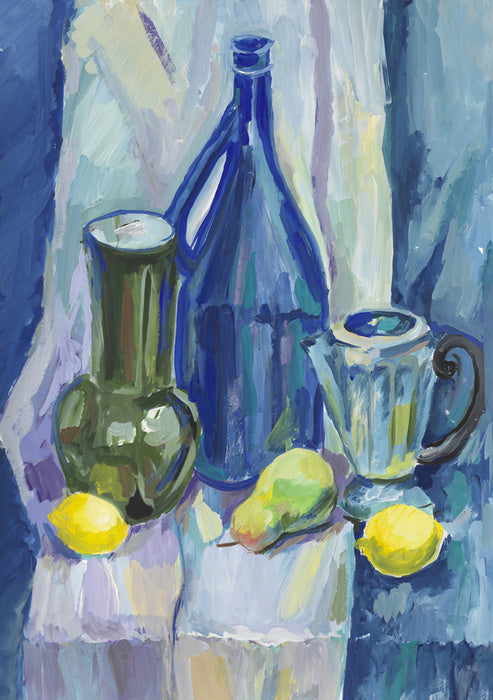 Blue bottle lemons