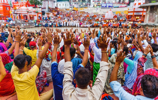The Ganga Aarti ceremony