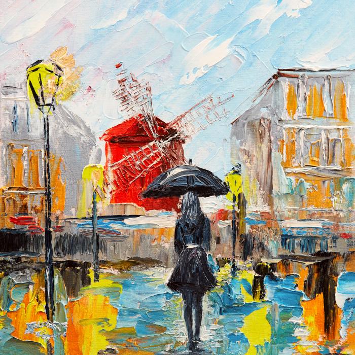 By the Moulin Rouge