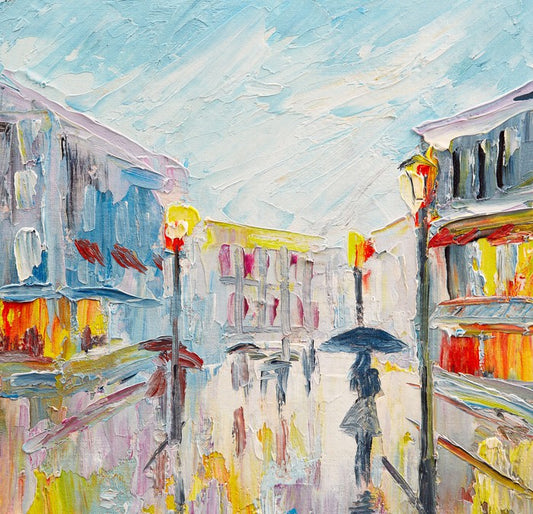 Sun shower stroll