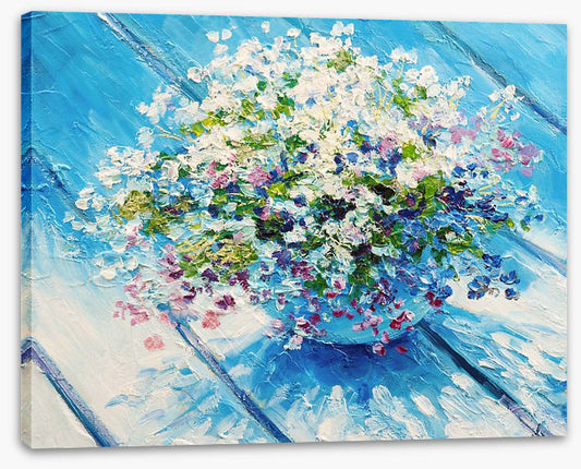 Blue table bouquet