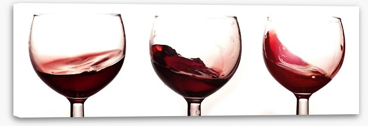 Swirling wine
