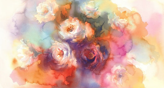 A splash of white roses