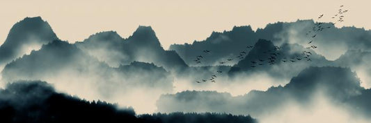 Misty morning flight