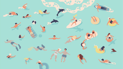 In the water