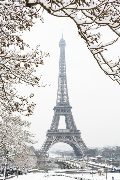 Paris in the snow