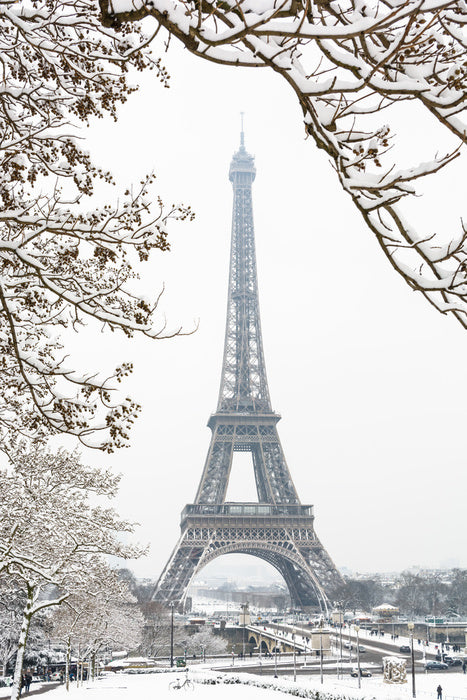 Paris in the snow