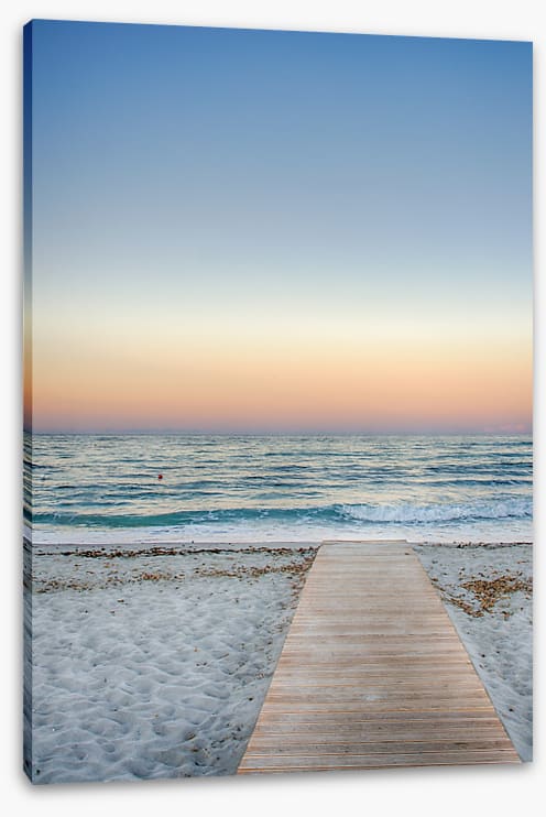 To the pastel sunset