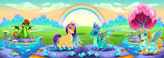 Rainbow land panoramic
