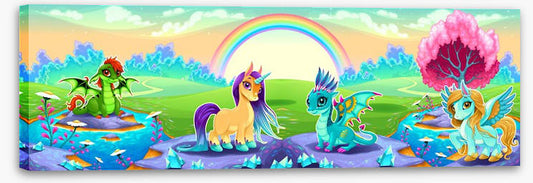 Rainbow land panoramic