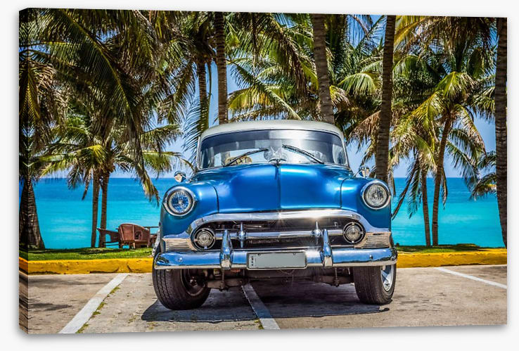 Gleaming blue