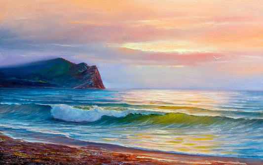 Sunset waves