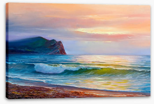 Sunset waves