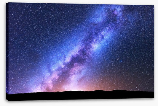 Across the night sky