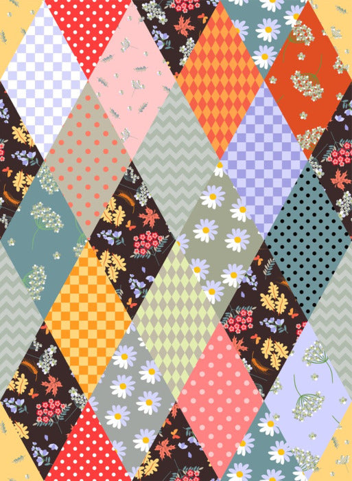 Rhombus fall patchwork