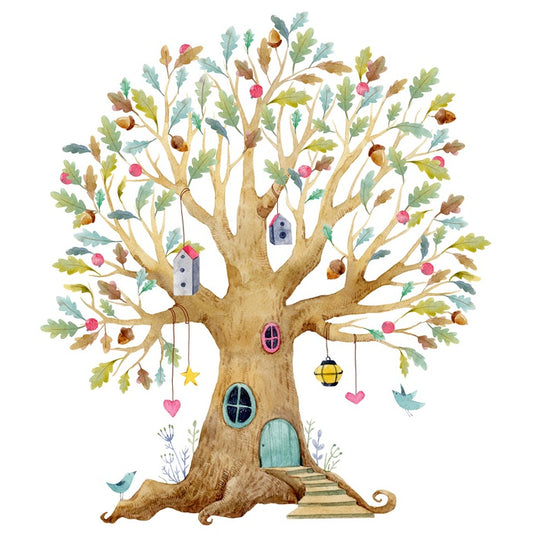 In the acorn tree