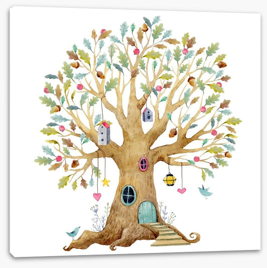 In the acorn tree