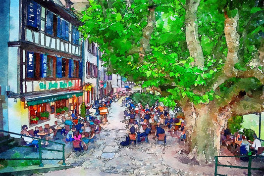 The cafe street