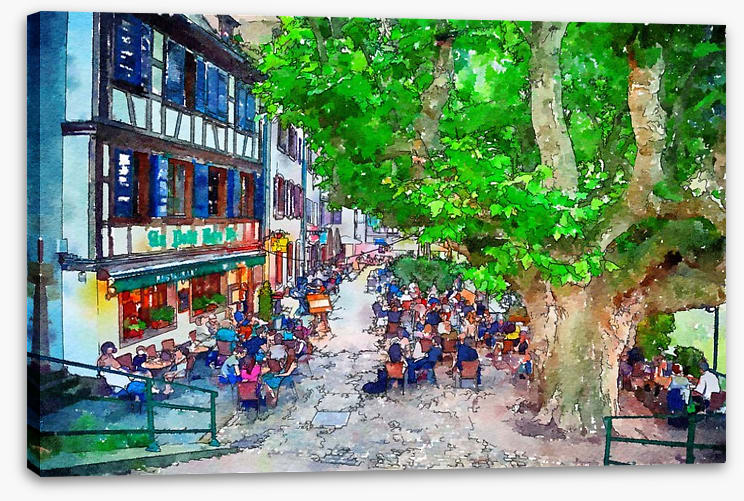 The cafe street