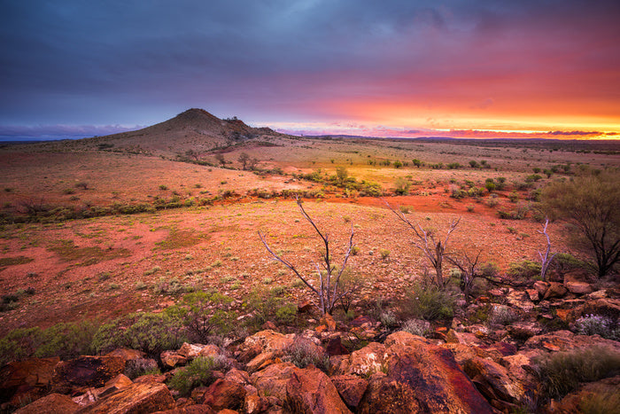 Red centre sunset