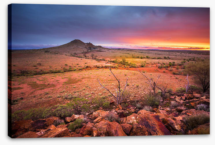 Red centre sunset