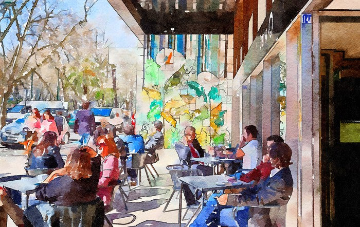 The sunny cafe